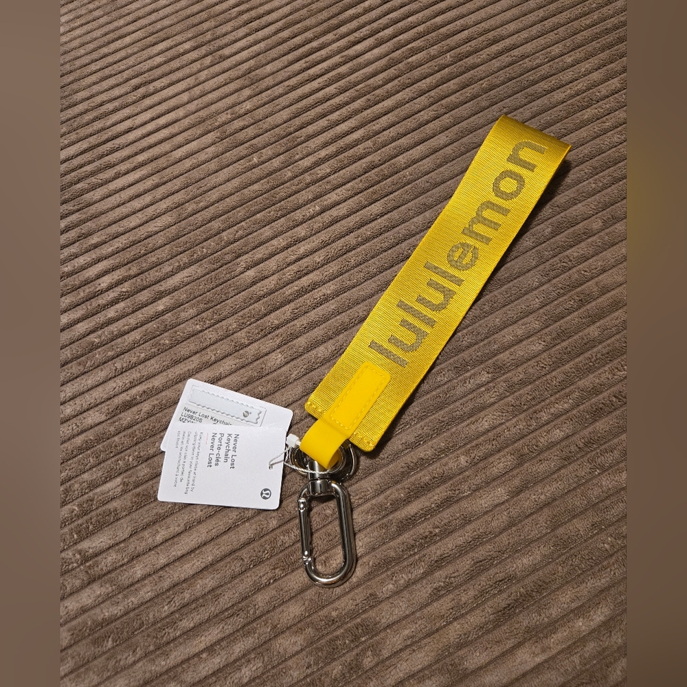 lululemon athletica Yellow Key Fob Wristlet